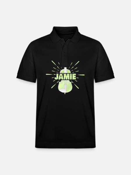 String instrument J - Stanley/Stella Unisex Organic Polo Shirt PREPSTER - black
