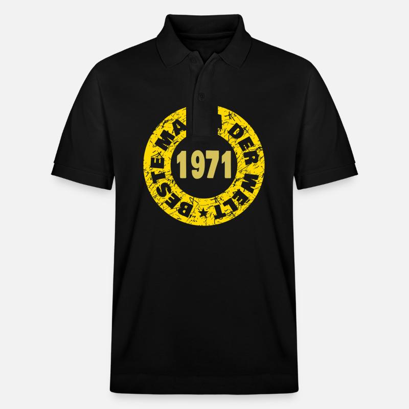 1971 1971 - Stanley/Stella Unisex Bio-Poloshirt PREPSTER - Schwarz