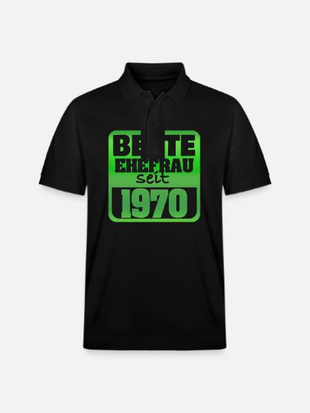 1970 - Stanley/Stella Unisex Organic Polo Shirt PREPSTER - black