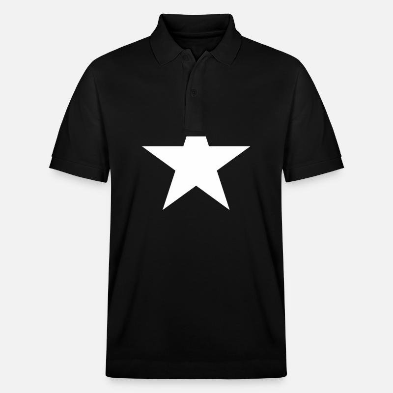 étoile blanche, étoile blanche - Polo PREPSTER bio Stanley/Stella Unisexe - noir