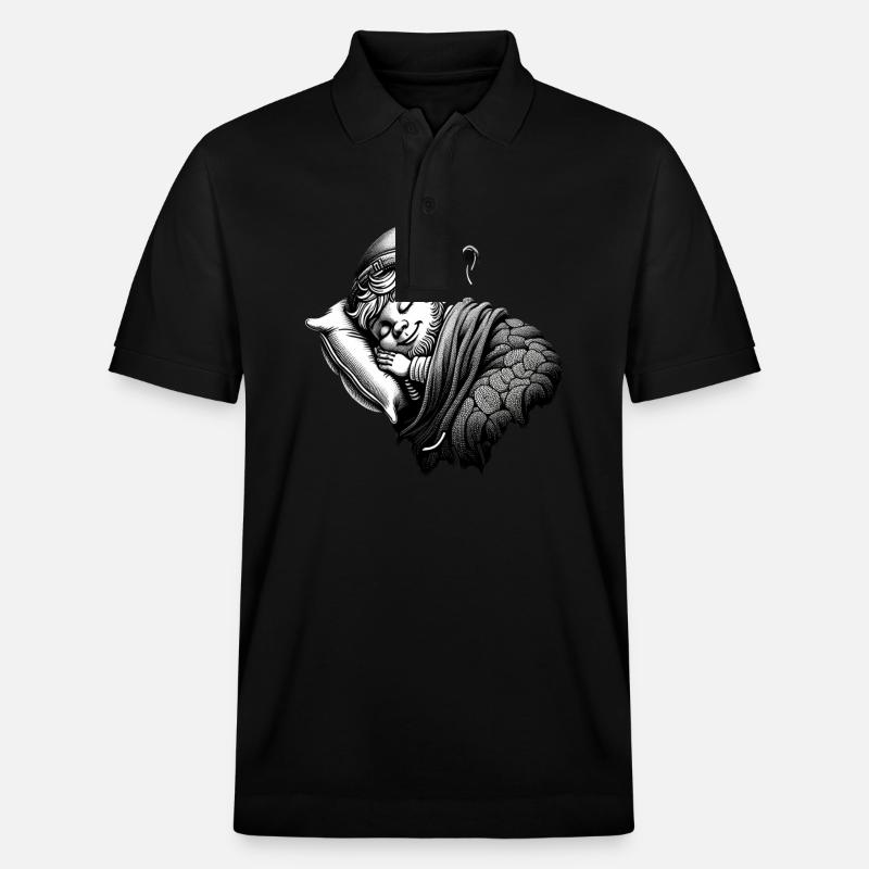 Leprechaun endormi (Leprechaun irlandais) - Polo PREPSTER bio Stanley/Stella Unisexe - noir