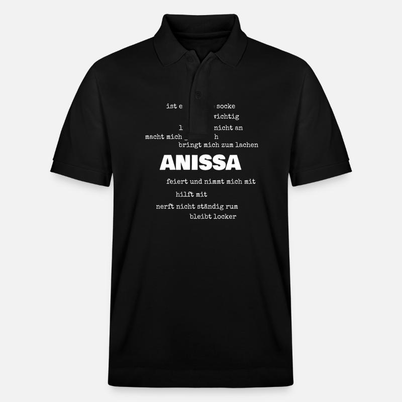 Cadeau pour Anissa - Polo PREPSTER bio Stanley/Stella Unisexe - noir