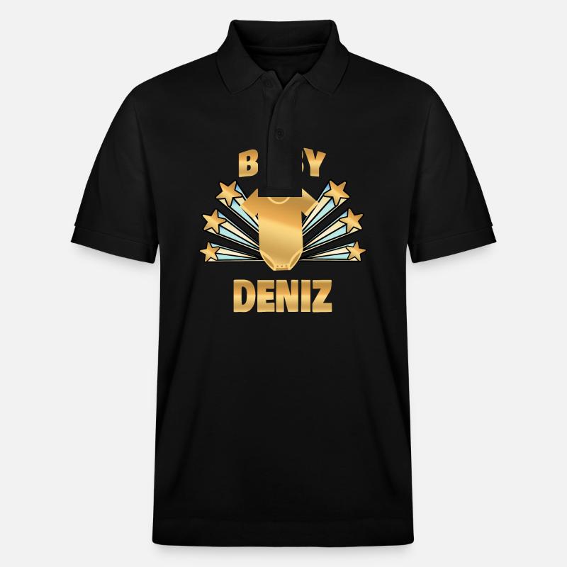 Geburt Deniz - Stanley/Stella Unisex Bio-Poloshirt PREPSTER - Schwarz