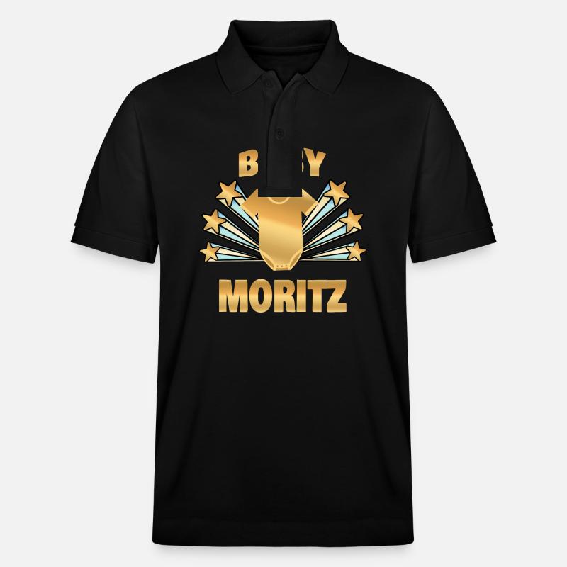 Moritz comme naissance - Polo PREPSTER bio Stanley/Stella Unisexe - noir