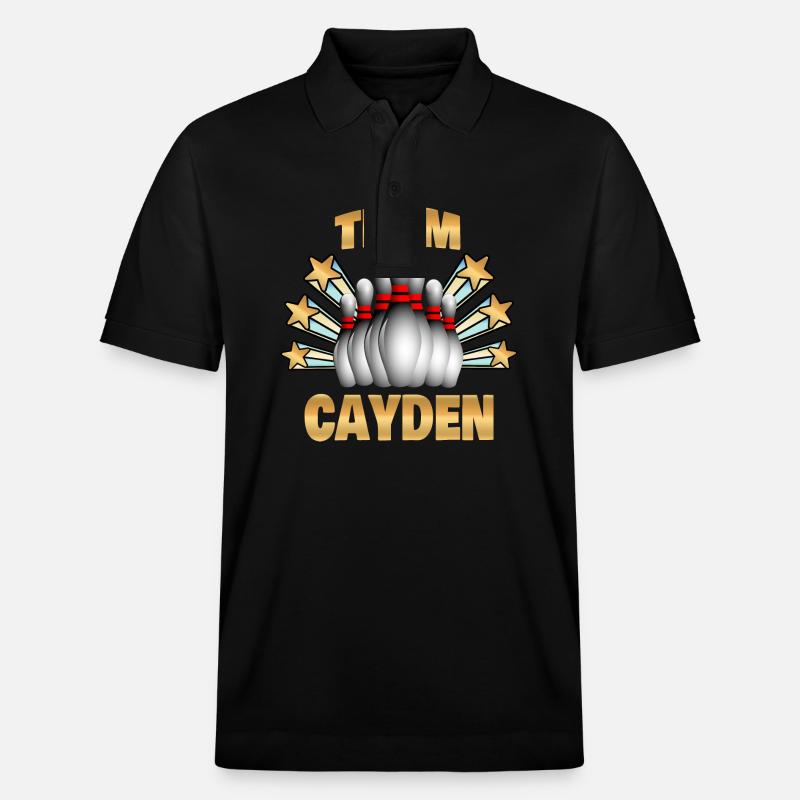 Bowling Cayden - Polo PREPSTER bio Stanley/Stella Unisexe - noir