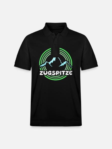 Zugspitze as a mountain - Stanley/Stella Unisex Organic Polo Shirt PREPSTER - black