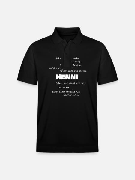 Henni - Polo PREPSTER bio Stanley/Stella Unisexe - noir