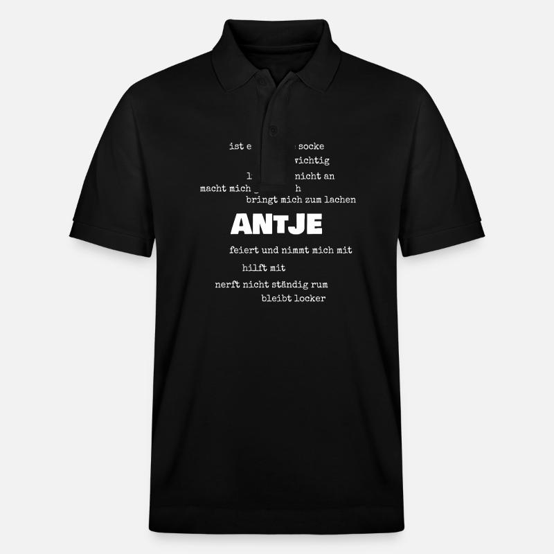 Dicton Antje - Polo PREPSTER bio Stanley/Stella Unisexe - noir