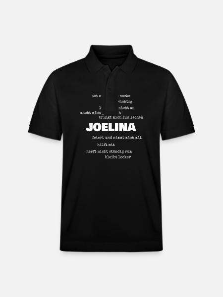 Sprueche Joelina - Stanley/Stella Unisex Bio-Poloshirt PREPSTER - Schwarz