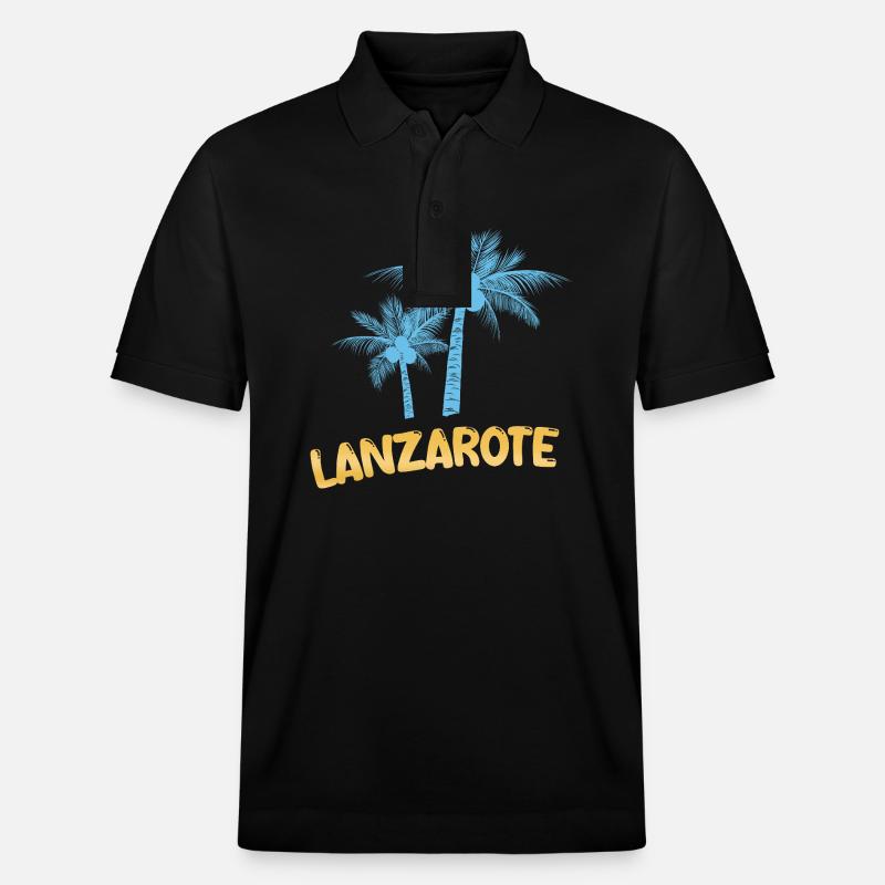 Lanzarote Lanzarote - Stanley/Stella Unisex Bio-Poloshirt PREPSTER - Schwarz