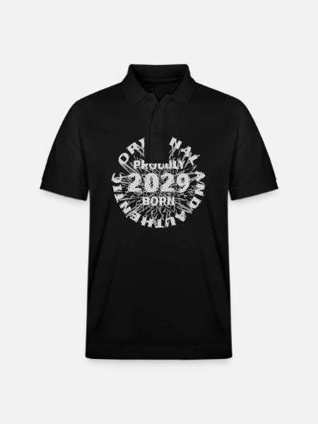 2029 - Stanley/Stella Unisex Organic Polo Shirt PREPSTER - black