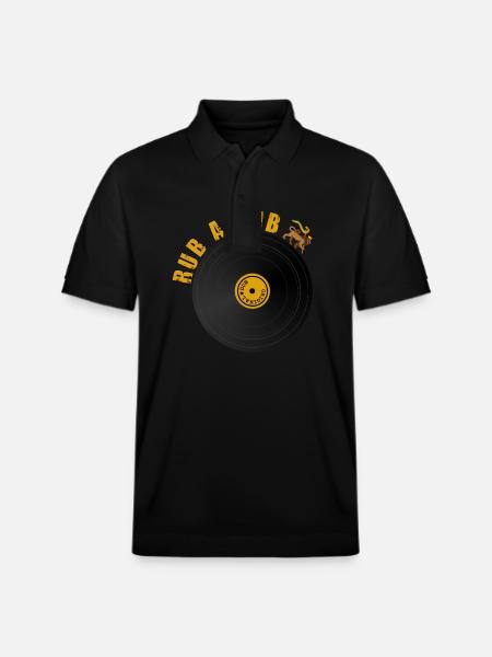 Roots Dub Reggae - Stanley/Stella Unisex Organic Polo Shirt PREPSTER - black
