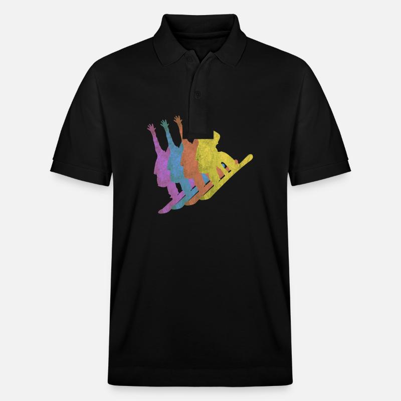 snowboarding - Stanley/Stella Unisex Bio-Poloshirt PREPSTER - Schwarz