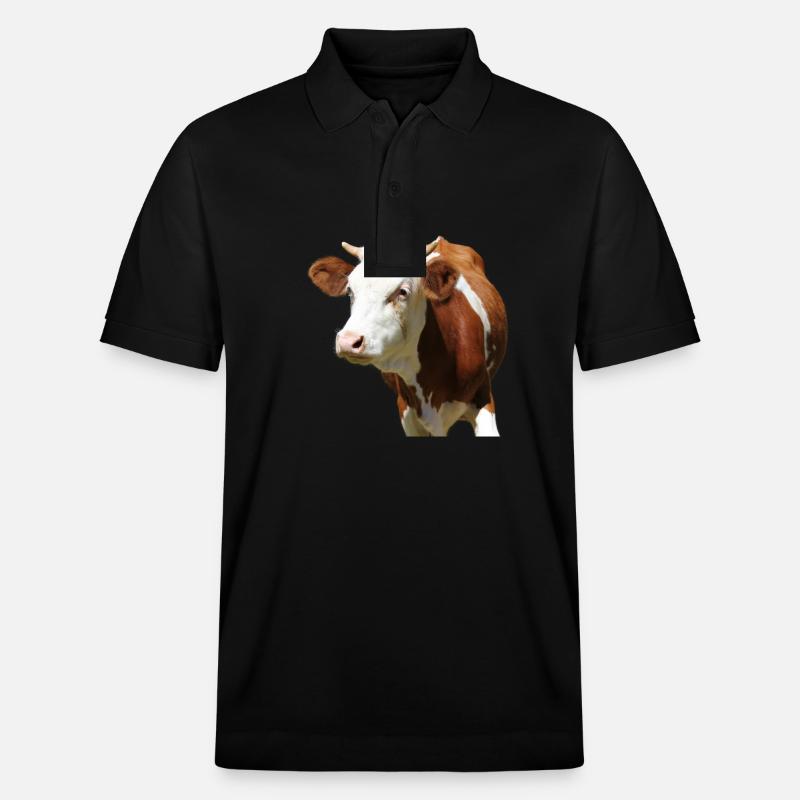 tête de vache drôle - Polo PREPSTER bio Stanley/Stella Unisexe - noir