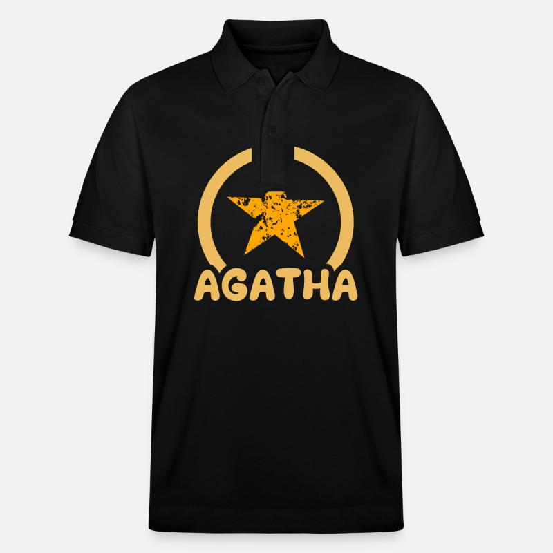 Agatha - Stanley/Stella Unisex Bio-Poloshirt PREPSTER - Schwarz