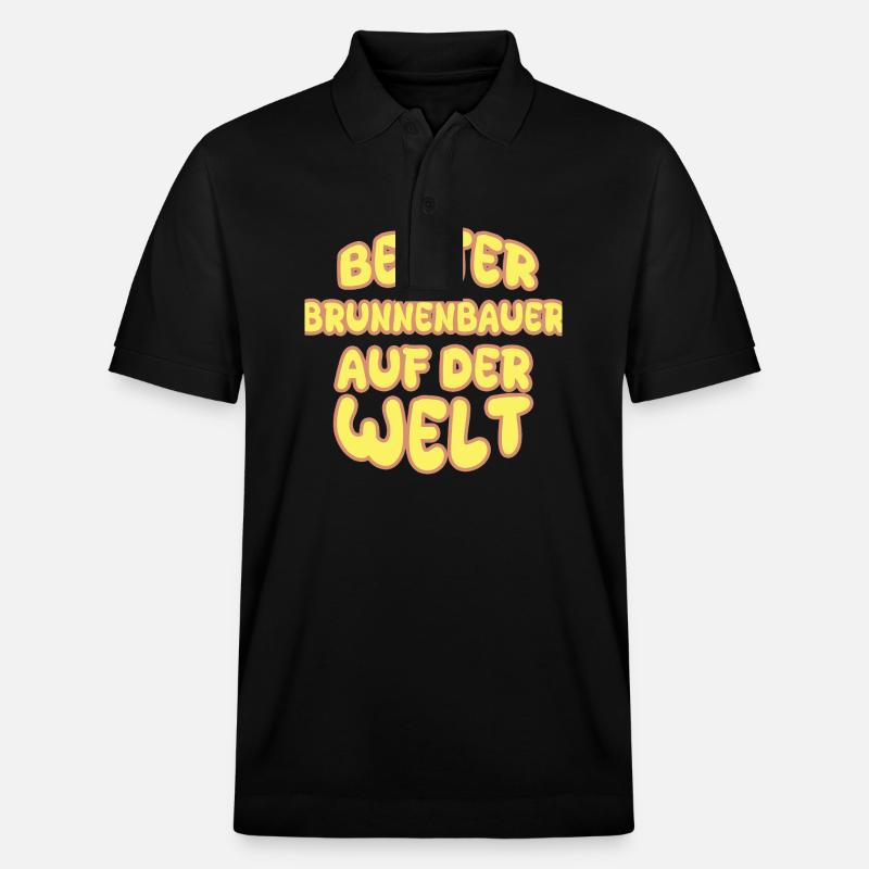 Berufung Brunnenbauer - Stanley/Stella Unisex Bio-Poloshirt PREPSTER - Schwarz
