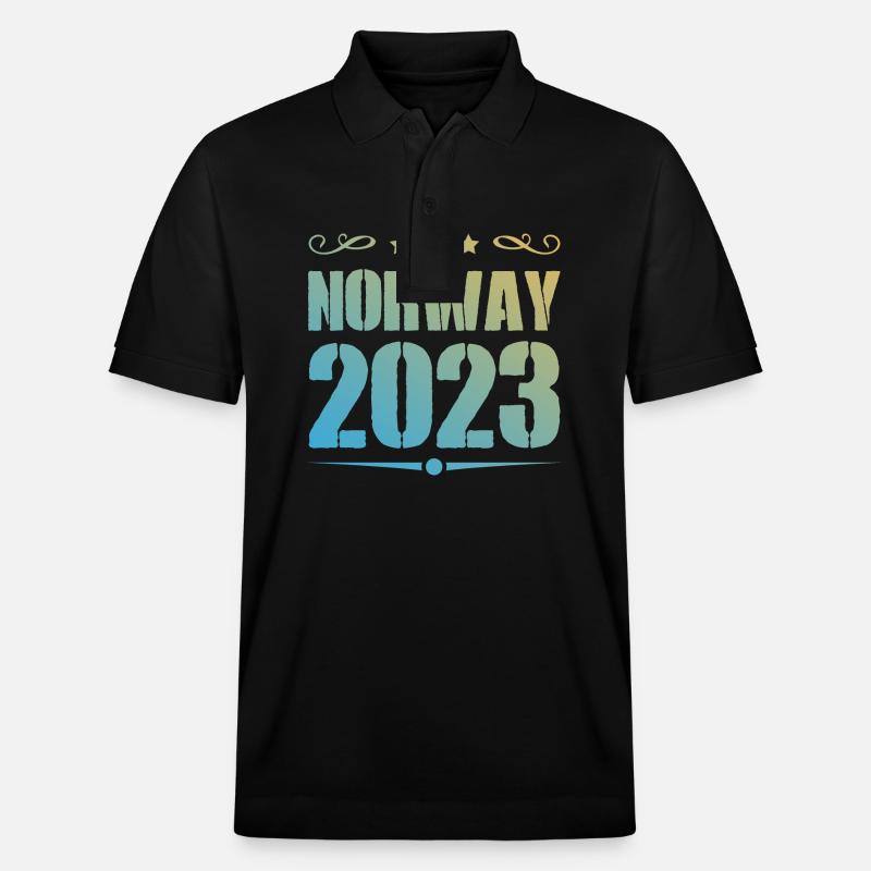 Norwegen 2023 - Stanley/Stella Unisex Bio-Poloshirt PREPSTER - Schwarz
