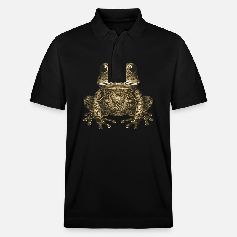 Portrait de grenouille - Polo PREPSTER bio Stanley/Stella Unisexe - noir