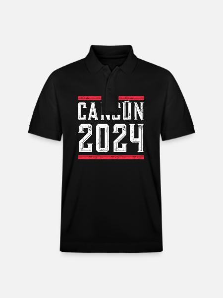Cancun 2024 Holidays - Stanley/Stella Unisex Organic Polo Shirt PREPSTER - black