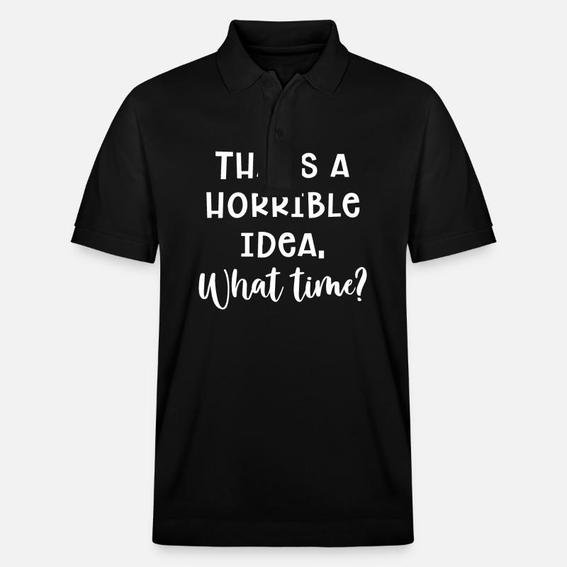 Idée horrible - Polo PREPSTER bio Stanley/Stella Unisexe - noir