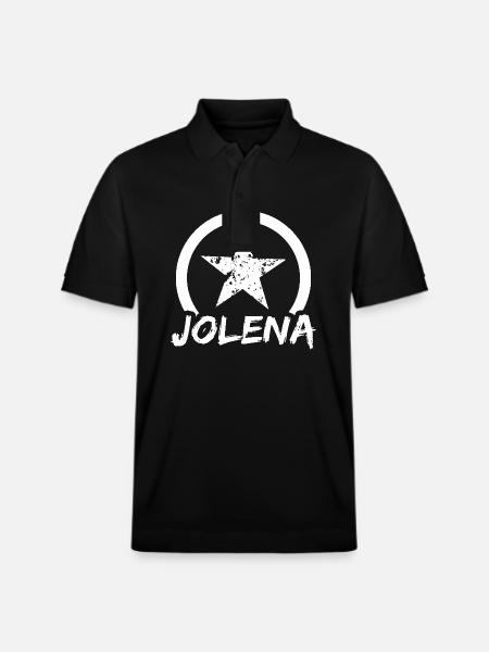 Jolena as a first name - Stanley/Stella Unisex Organic Polo Shirt PREPSTER - black