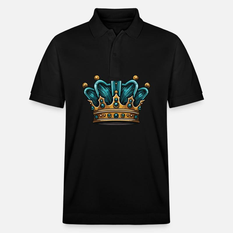 Couronne royale de Krone - Polo PREPSTER bio Stanley/Stella Unisexe - noir