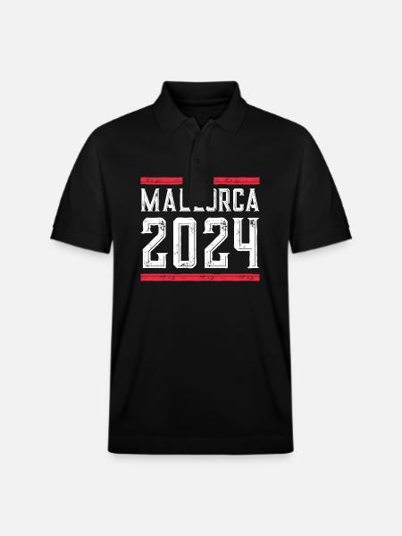 Mallorca 2024 Holidays - Stanley/Stella Unisex Organic Polo Shirt PREPSTER - black