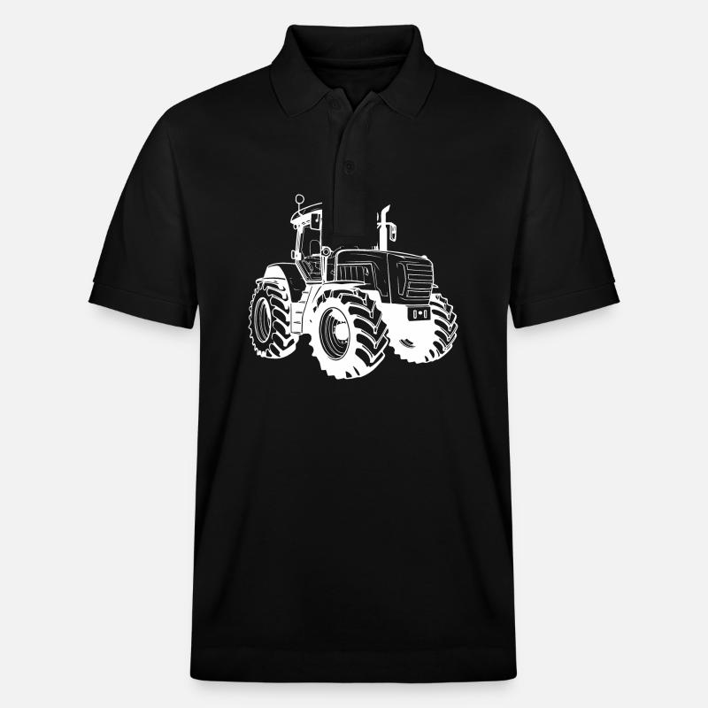 Silhouette de tracteur - Polo PREPSTER bio Stanley/Stella Unisexe - noir
