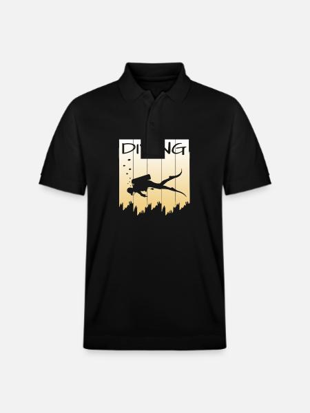 Tauchen - Stanley/Stella Unisex Bio-Poloshirt PREPSTER - Schwarz