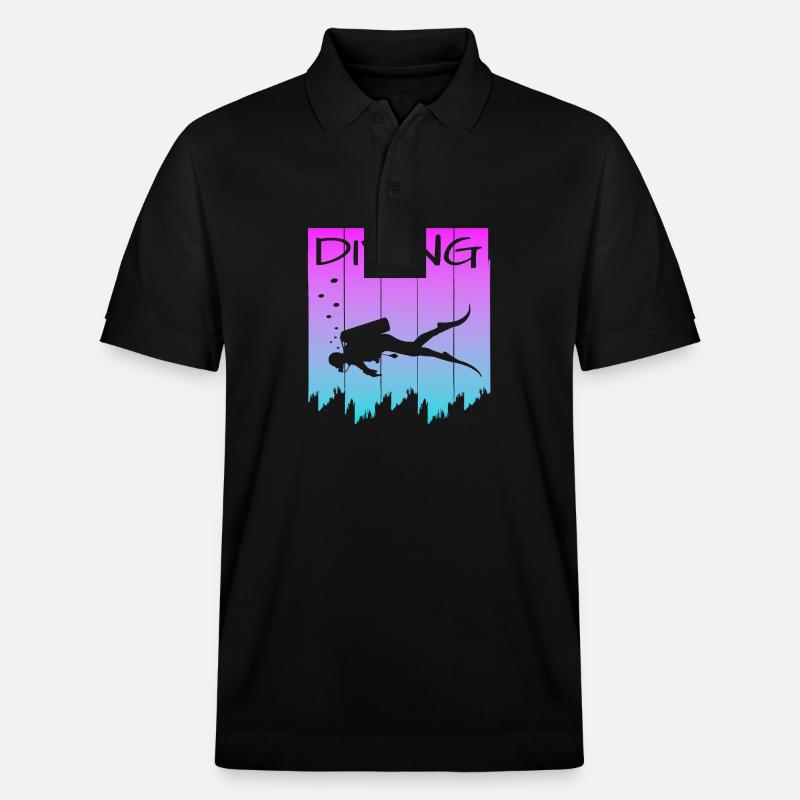 tauchen - Stanley/Stella Unisex Bio-Poloshirt PREPSTER - Schwarz