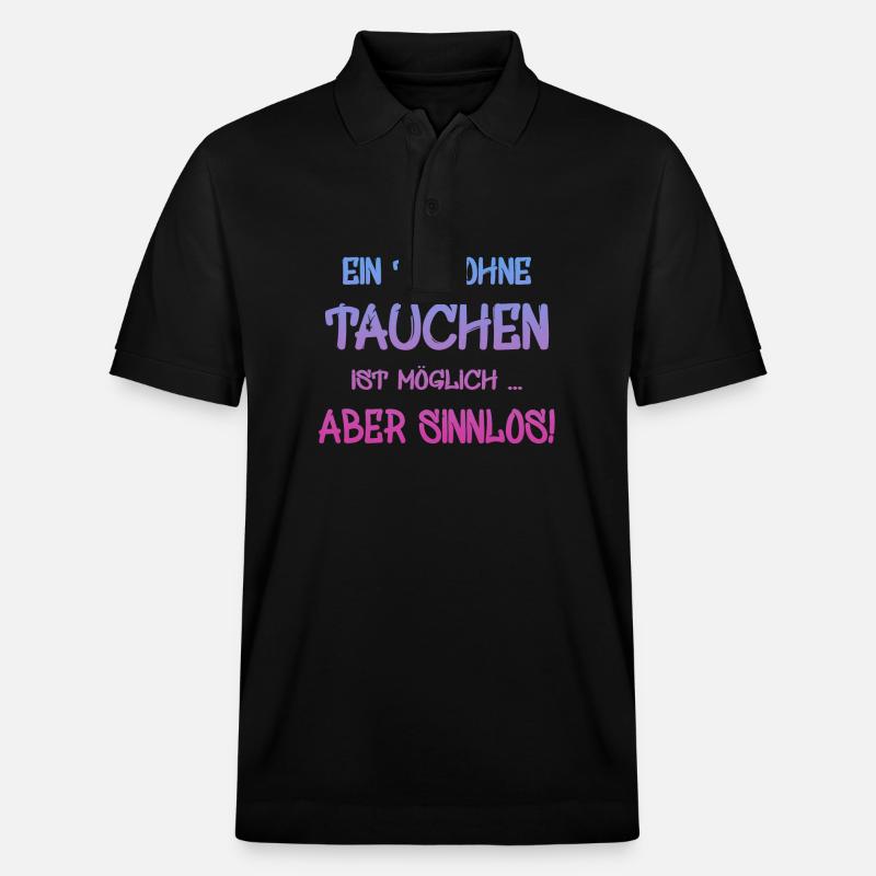 Tauchen - Stanley/Stella Unisex Bio-Poloshirt PREPSTER - Schwarz