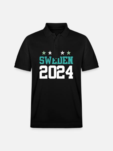 Suède 2024 Circuits - Polo PREPSTER bio Stanley/Stella Unisexe - noir