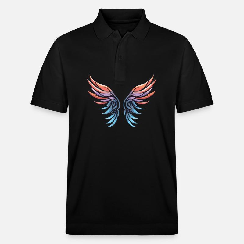Icône d’aile - Polo PREPSTER bio Stanley/Stella Unisexe - noir