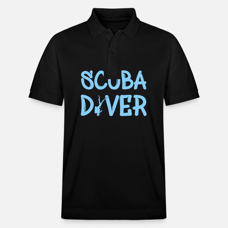 Scuba Diver - Stanley/Stella Unisex Bio-Poloshirt PREPSTER - Schwarz