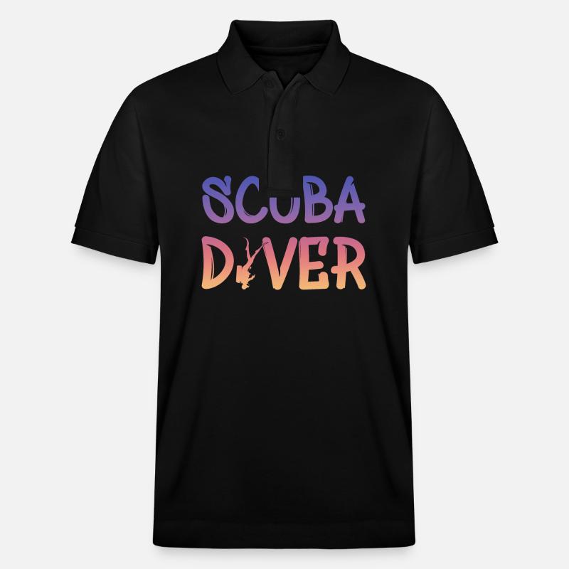 Scuba Diver - Stanley/Stella Unisex Bio-Poloshirt PREPSTER - Schwarz