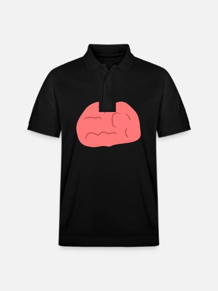 Head Symbol Brain - Stanley/Stella Unisex Organic Polo Shirt PREPSTER - black