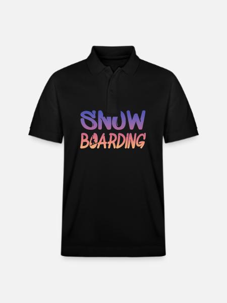 snowboarding - Stanley/Stella Unisex Bio-Poloshirt PREPSTER - Schwarz