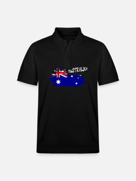 Australien Australia - Stanley/Stella Unisex Bio-Poloshirt PREPSTER - Schwarz