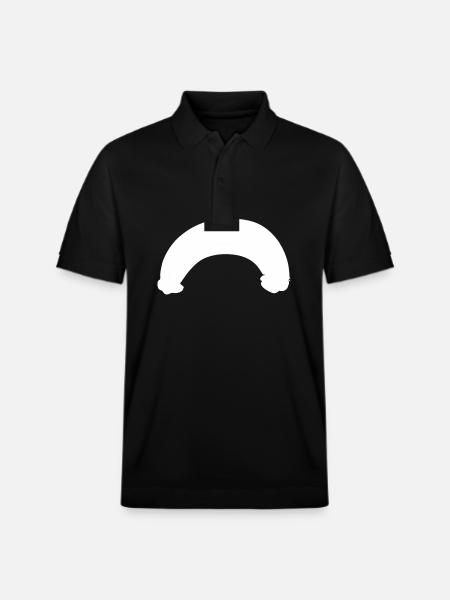 arc icon line - Stanley/Stella Unisex Organic Polo Shirt PREPSTER - black