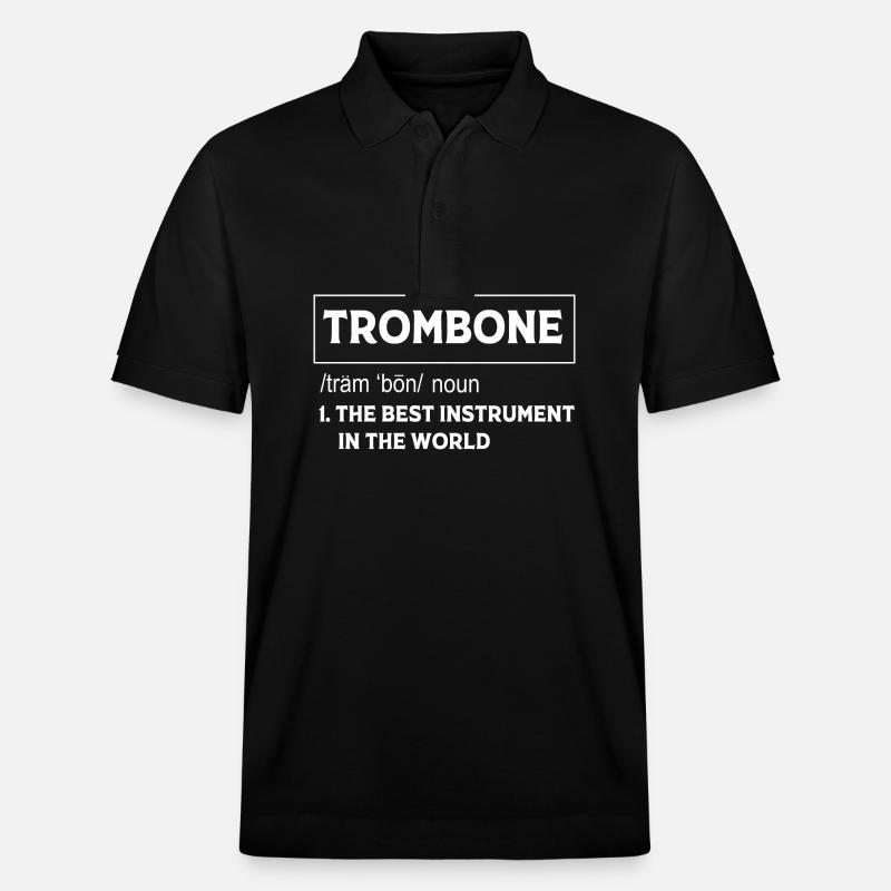 Trombone - Polo PREPSTER bio Stanley/Stella Unisexe - noir