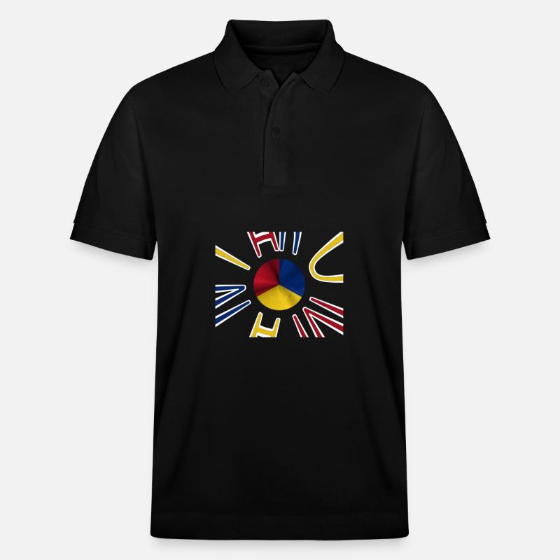 Drapeau de la Roumanie Bucarest - Polo PREPSTER bio Stanley/Stella Unisexe - noir