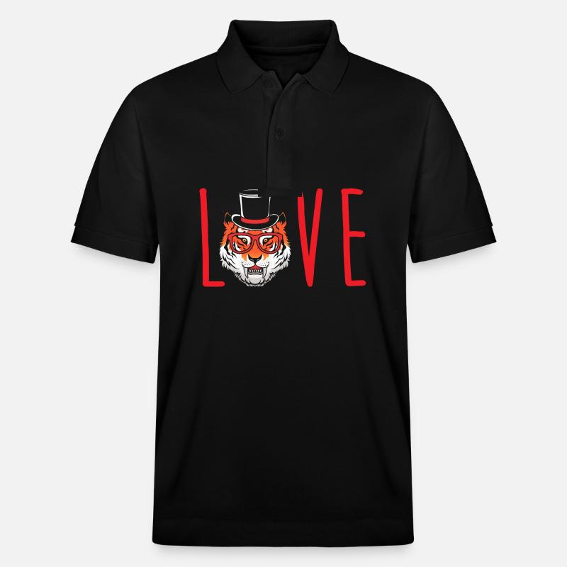 Säbelzahntiger - Stanley/Stella Unisex Bio-Poloshirt PREPSTER - Schwarz