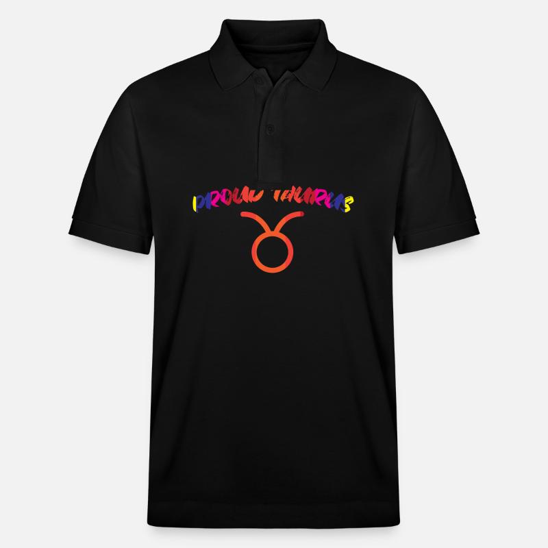 Sternzeichen Stier - Stanley/Stella Unisex Bio-Poloshirt PREPSTER - Schwarz
