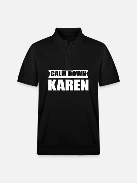 Karen - Stanley/Stella Unisex Organic Polo Shirt PREPSTER - black