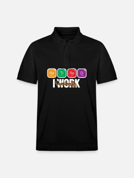 Periodic table - Stanley/Stella Unisex Organic Polo Shirt PREPSTER - black