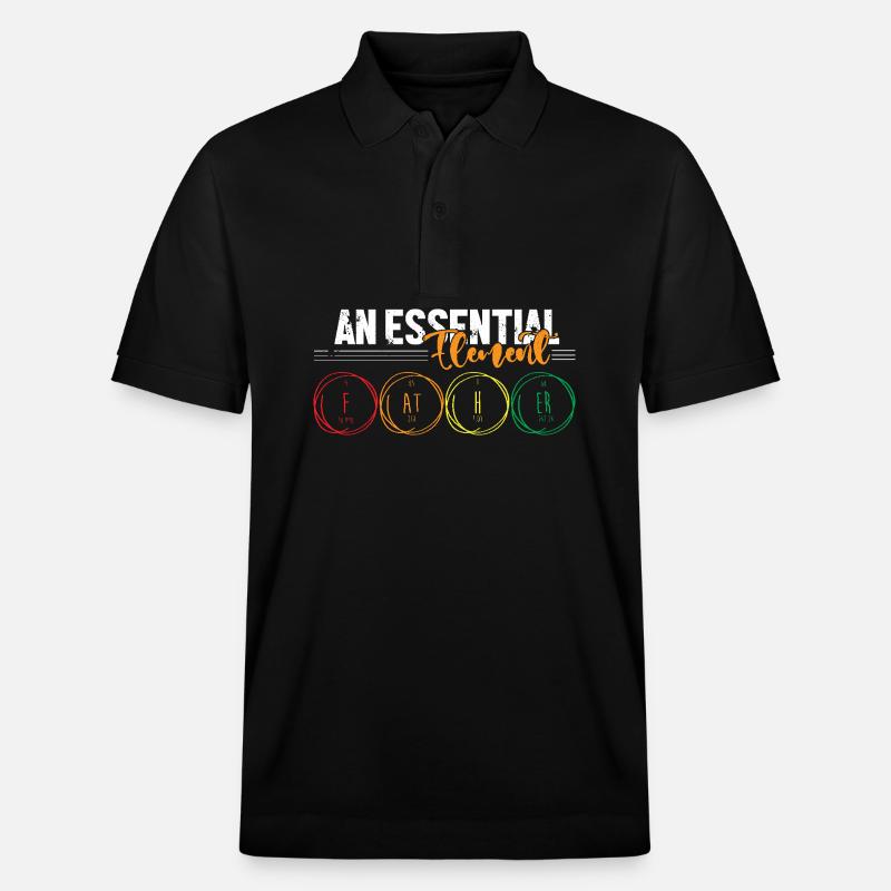 Periodensystem - Stanley/Stella Unisex Bio-Poloshirt PREPSTER - Schwarz