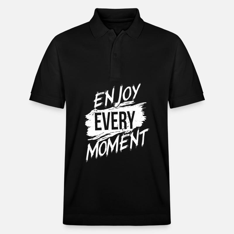 Profitez de chaque instant - Polo PREPSTER bio Stanley/Stella Unisexe - noir