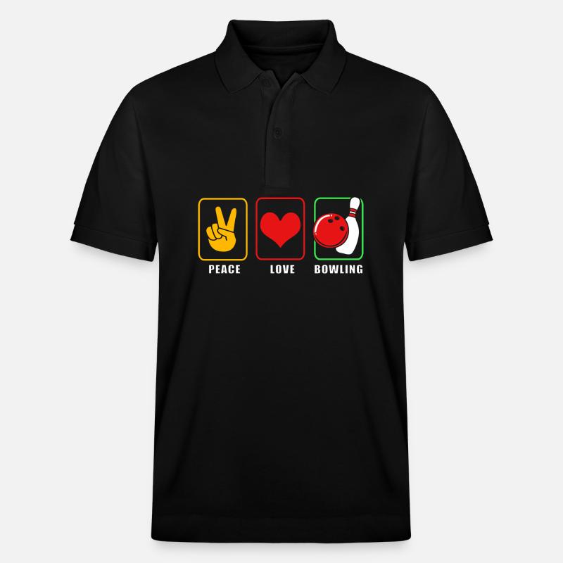 Bowling - Stanley/Stella Unisex Bio-Poloshirt PREPSTER - Schwarz