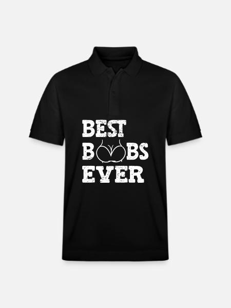 Best Boobs Ever - Stanley/Stella Unisex Organic Polo Shirt PREPSTER - black