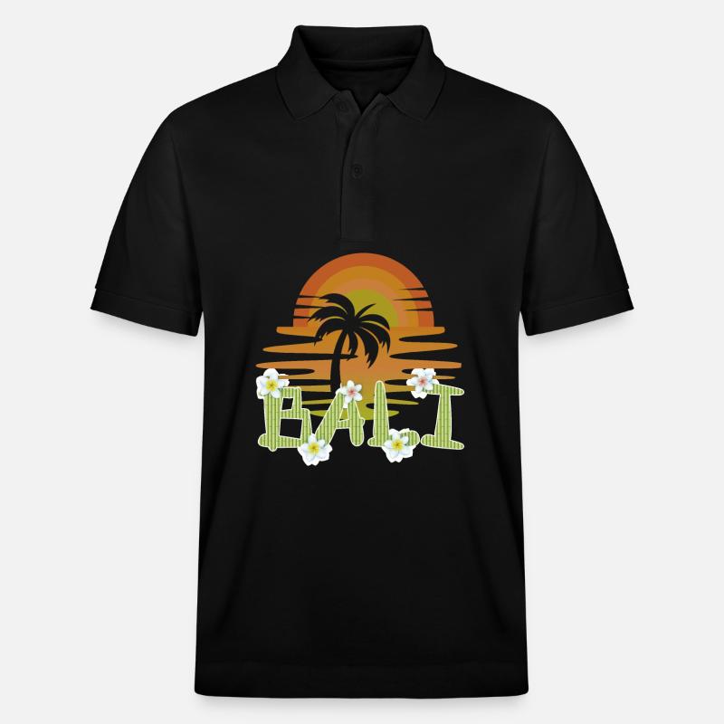 Bali - Indonésie - Polo PREPSTER bio Stanley/Stella Unisexe - noir